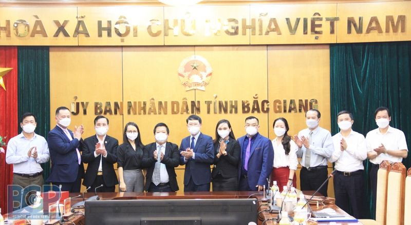 Chủ tịch UBND tỉnh Lê Ánh Dương làm việc với các doanh nghiệp Hoa Kỳ