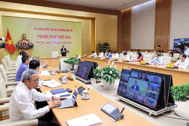 Hội nghị trực tuyến của Ủy ban Quốc gia về Chuyển đổi số quý I năm 2022