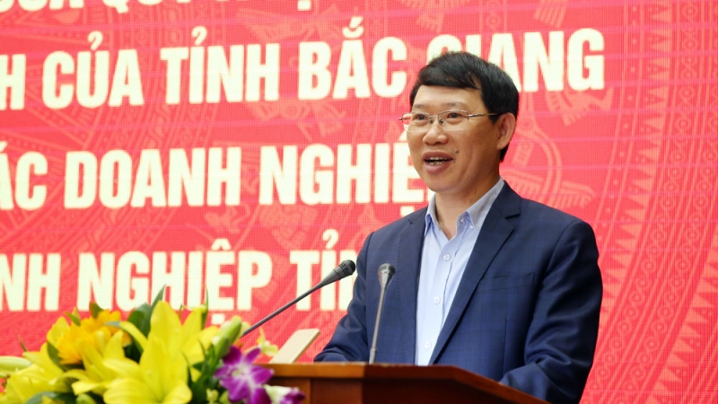 Chủ tịch UBND tỉnh Lê Ánh Dương thông tin quy hoạch, định hướng phát triển của tỉnh đến lãnh đạo chủ chốt doanh nghiệp